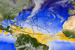 2005 Atlantic Hurricane Season, credit NASA
